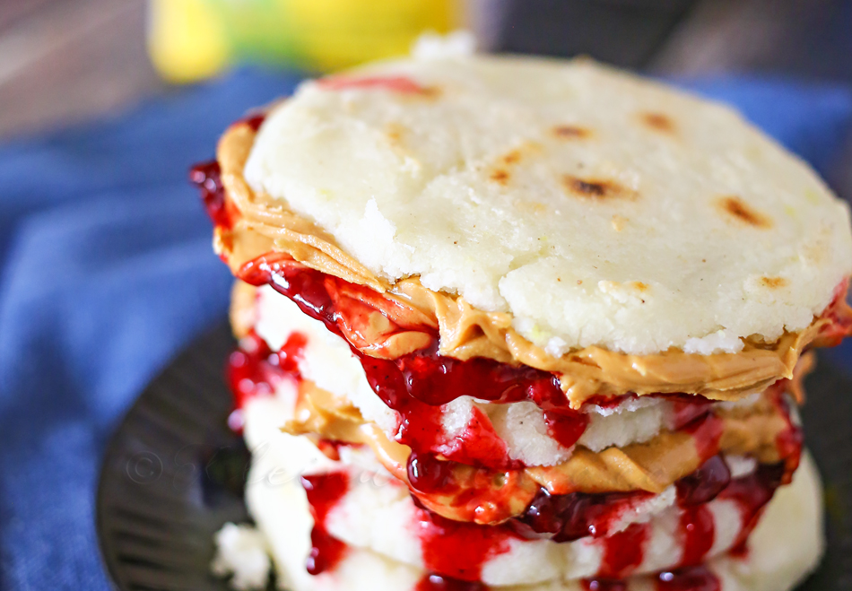 Peanut Butter & Jelly Arepas