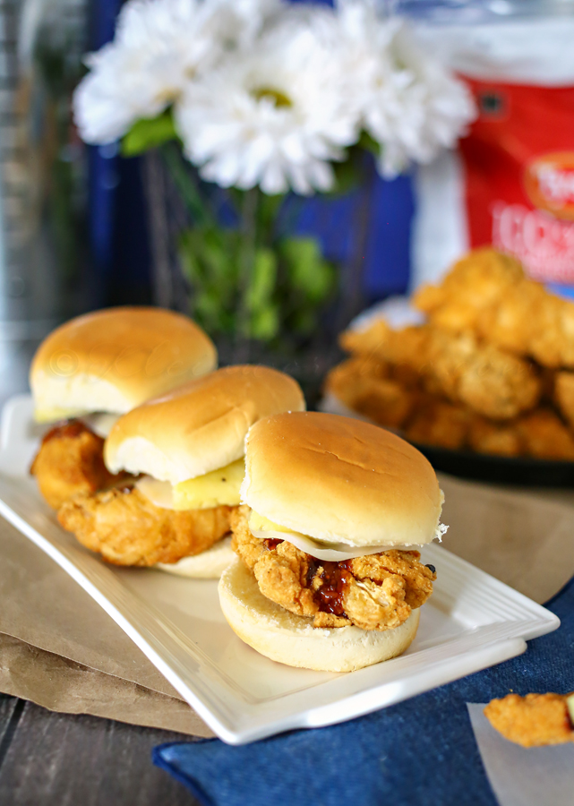 Hawaiian Chicken Sliders