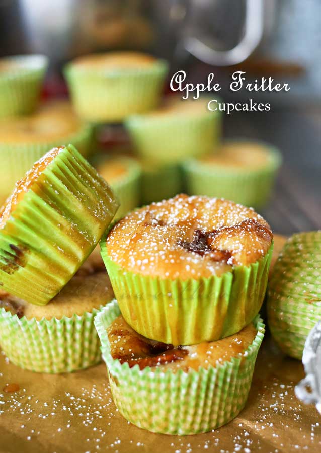 Apple Fritter Cupcakes