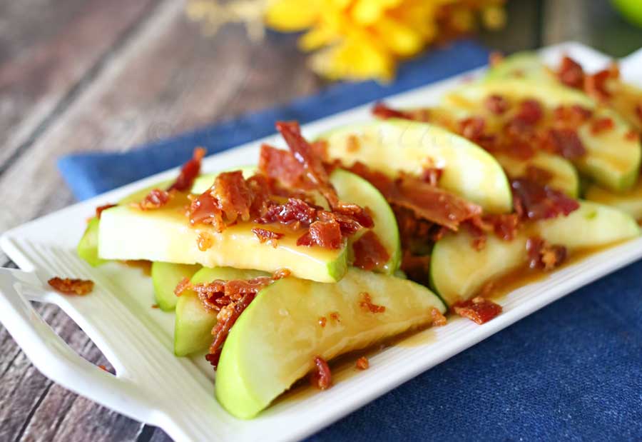 Bacon Caramel Apple Wedges