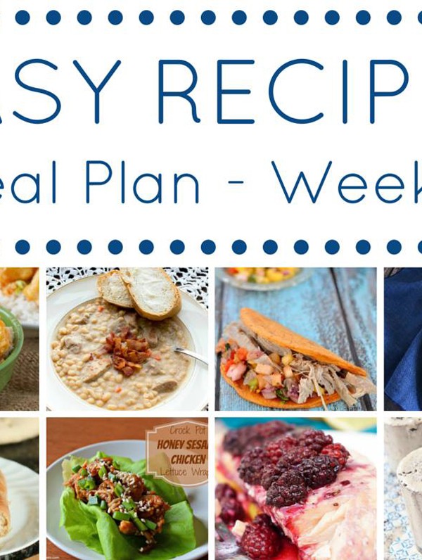 Easy Dinner Recipes Meal Plan - Week 7