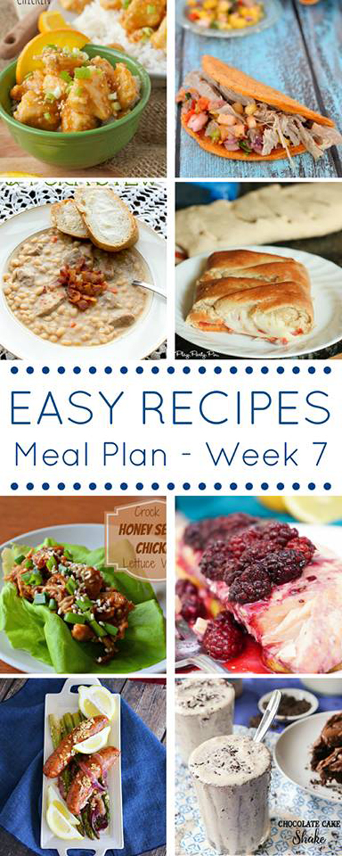 Easy Dinner Recipes Meal Plan - Week 7