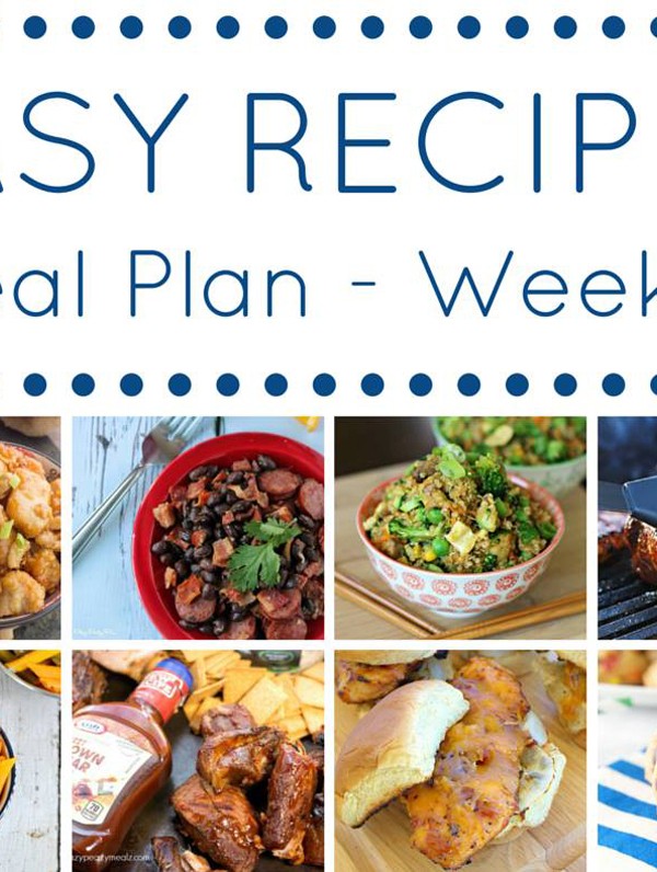 The Easy Dinner Recipes Meal Plan - Week 4