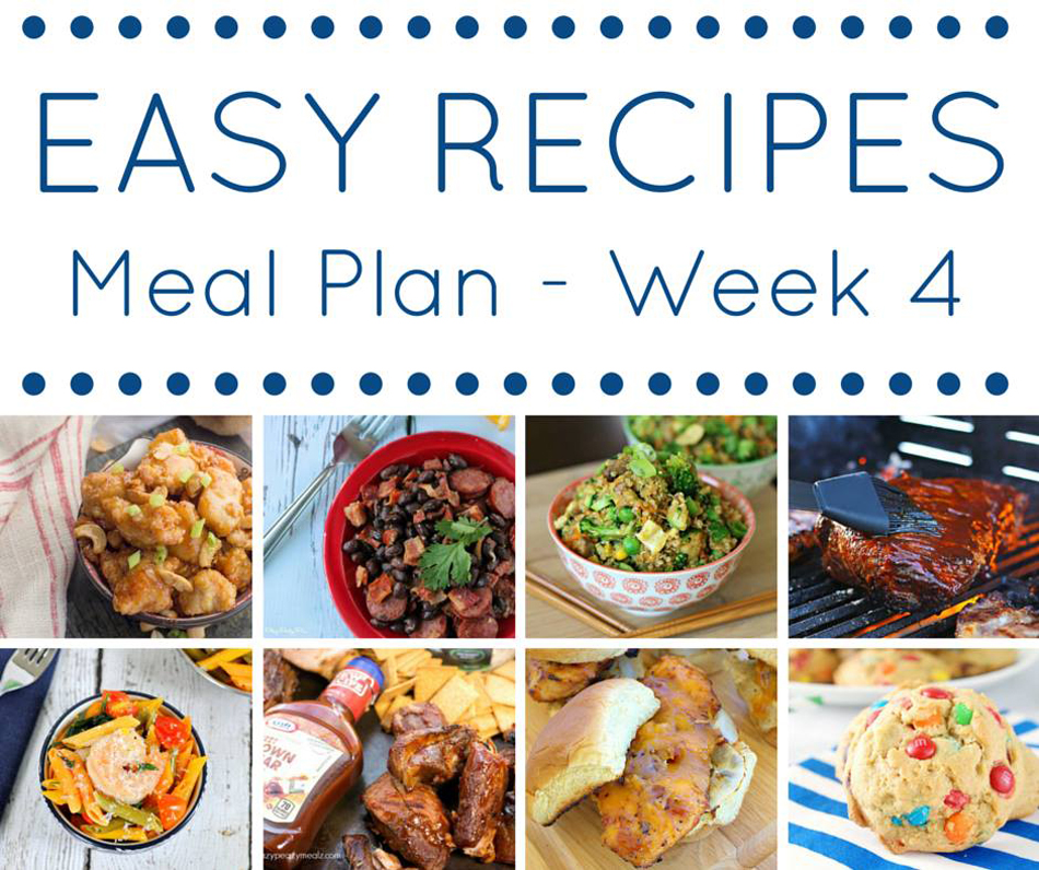 The Easy Dinner Recipes Meal Plan - Week 4 - Yummi Haus
