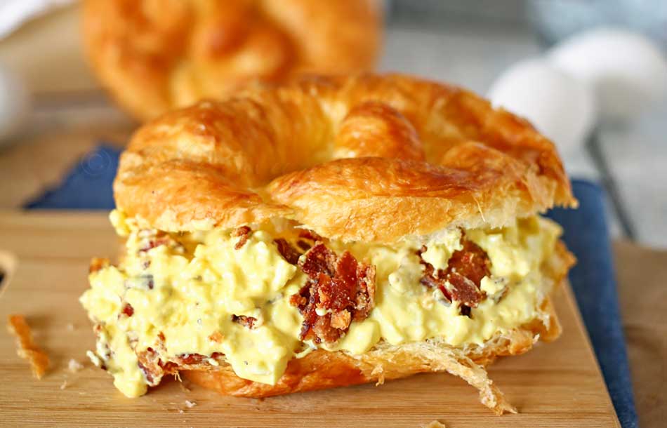 Bacon Egg Salad Sandwich - Yummi Haus