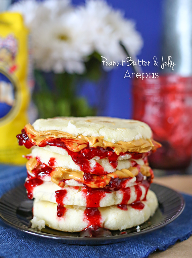 Peanut Butter & Jelly Arepas