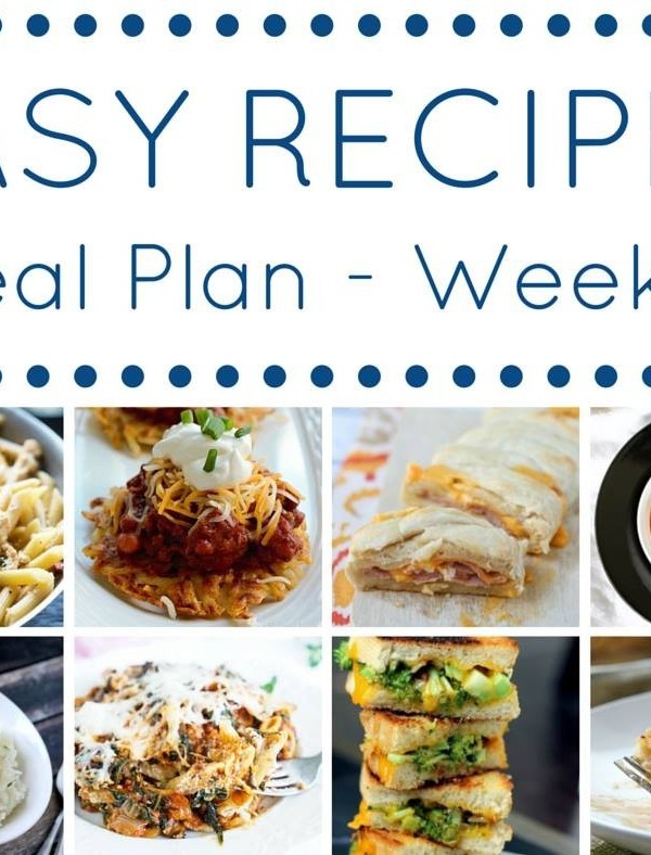 Easy Dinner Recipes Meal Plan {Week 11}