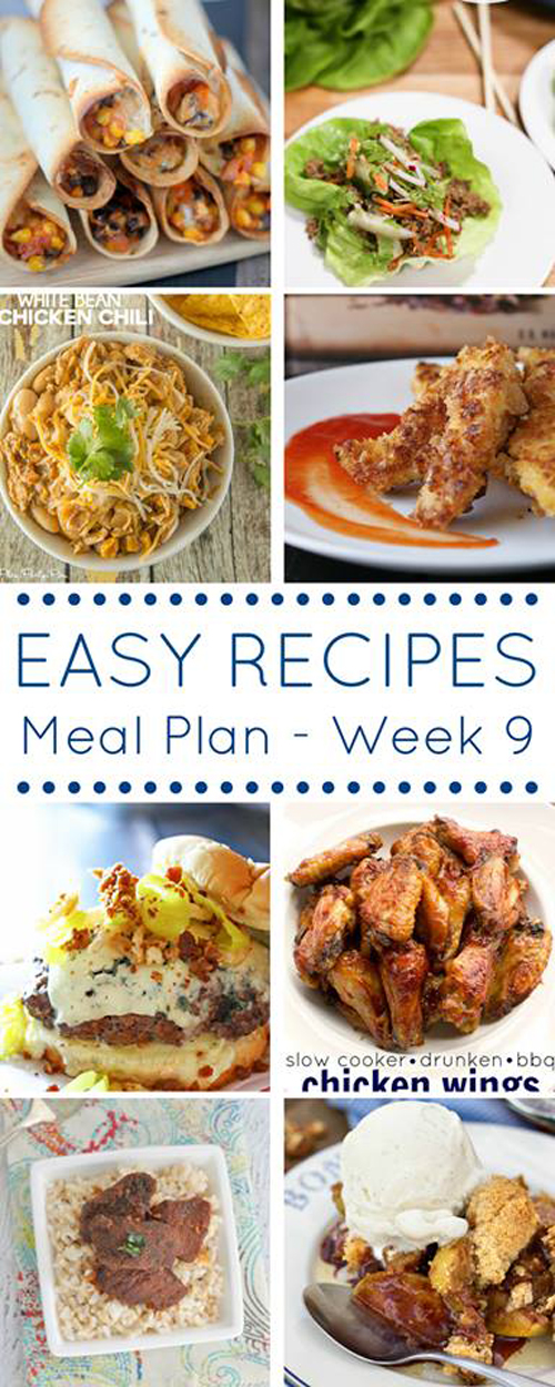 Easy Dinner Recipes Meal Plan- Week 9