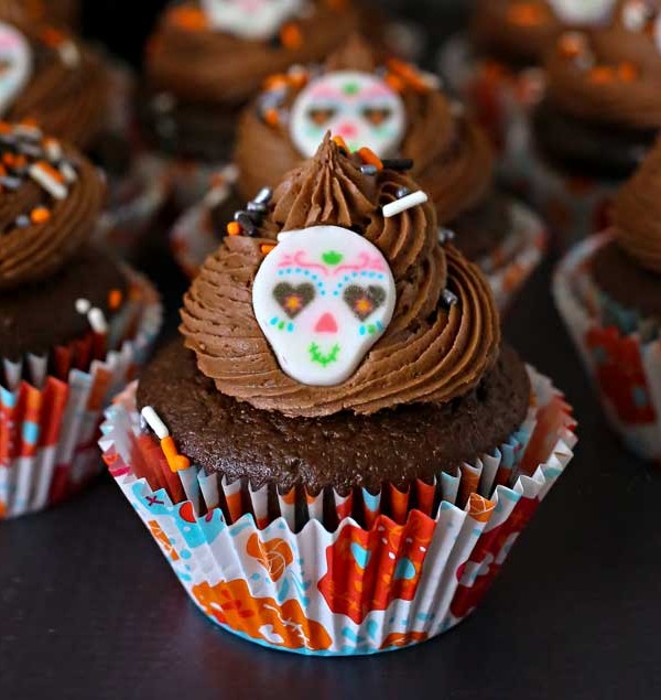 Sugar Skull Cupcakes