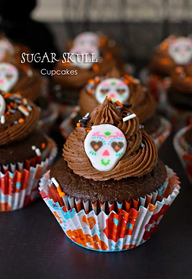 Sugar Skull Cupcakes