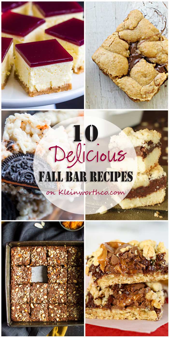 10 Delicious Fall Bar Recipes