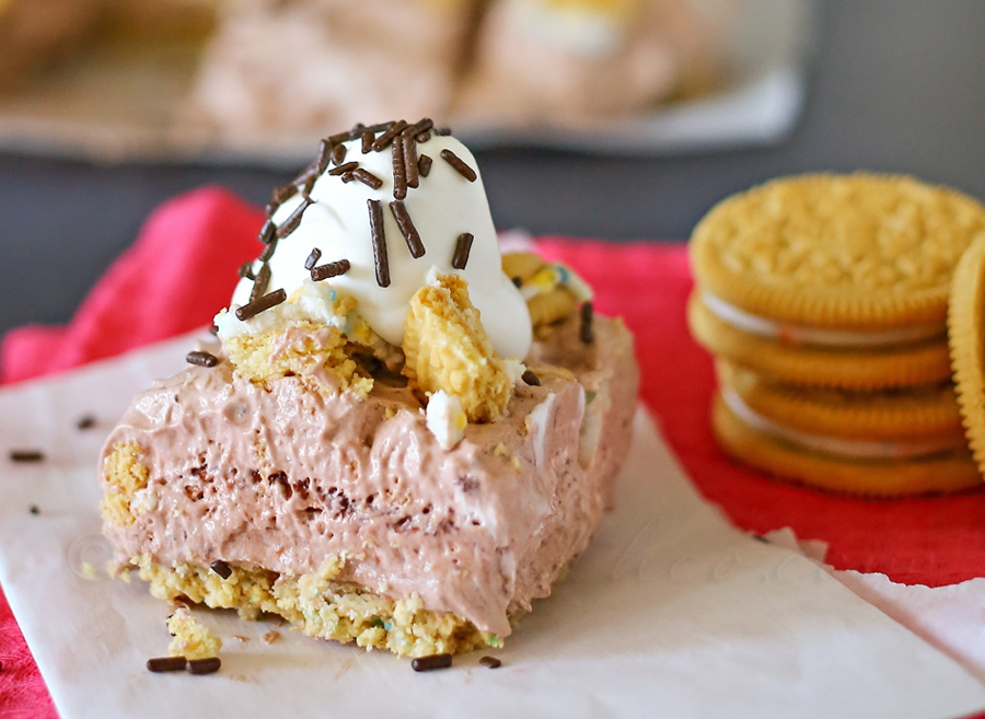 Birthday Cake Oreo Cream Dessert