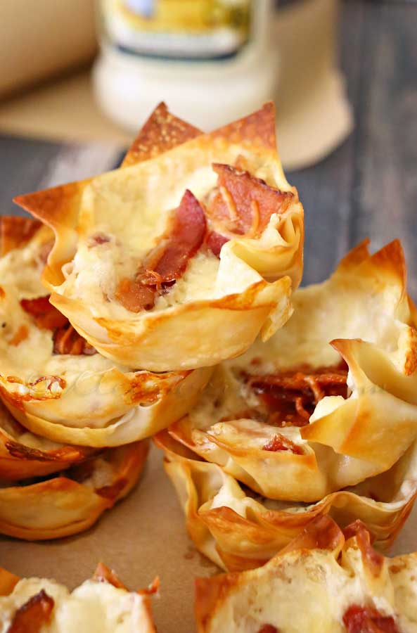 Bacon Alfredo Cheese Cups