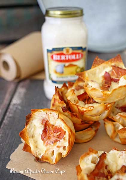 Bacon Alfredo Cheese Cups