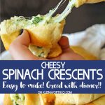 Cheesy Spinach Crescents