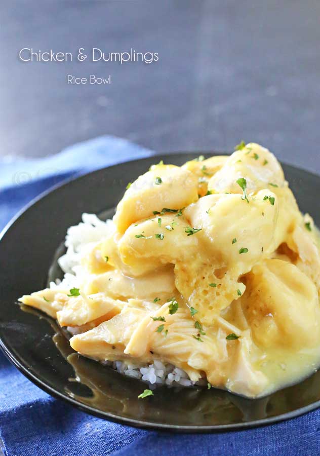 Chicken & Dumplings Rice Bowl