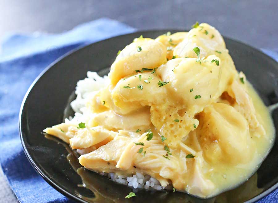 Chicken & Dumplings Rice Bowl