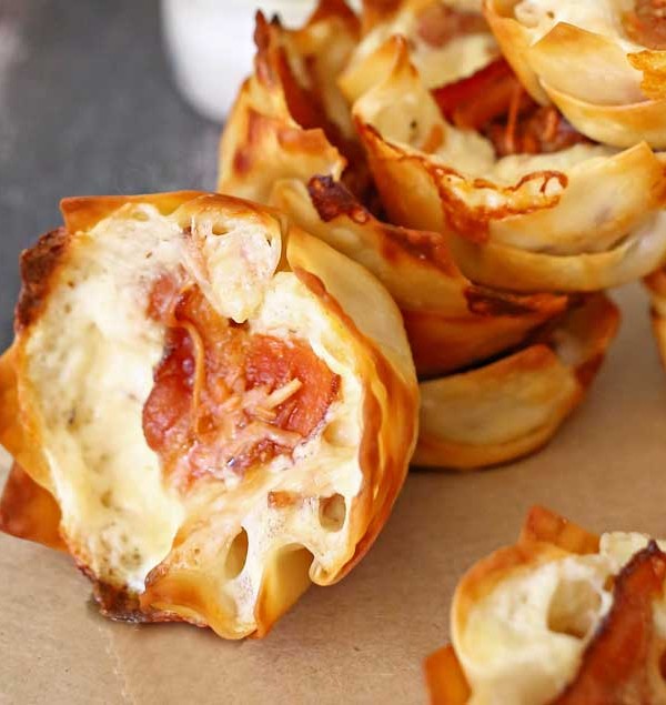 Bacon Alfredo Cheese Cups