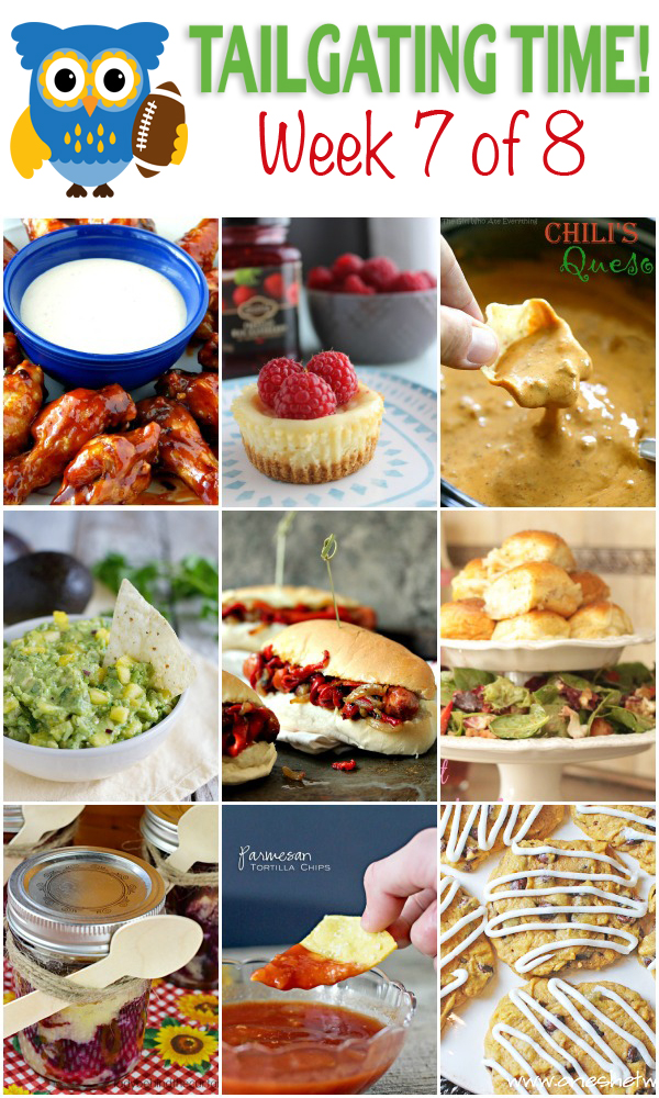 Easy menu for a football party! FULL of delicious food ideas!