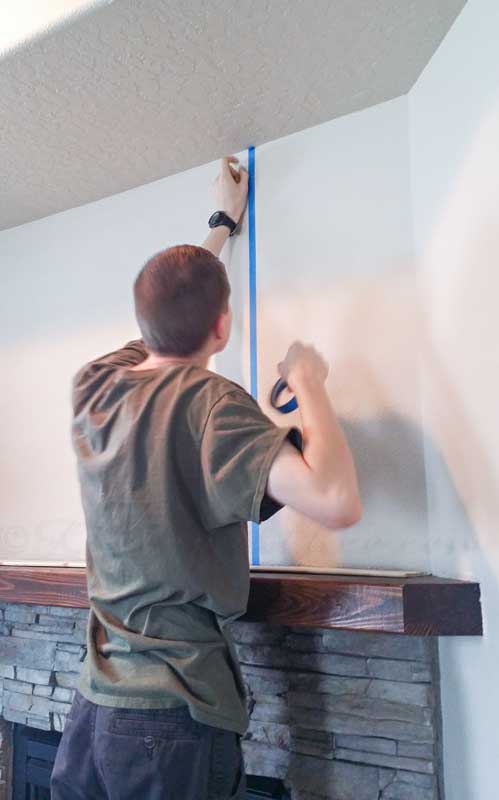 DIY Shiplap Fireplace