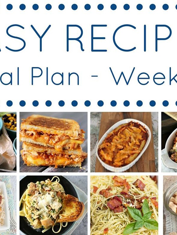 Easy Dinner Recipes Meal Plan {Week 13}