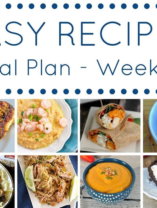 Easy Dinner Recipes Meal Plan {Week 16}