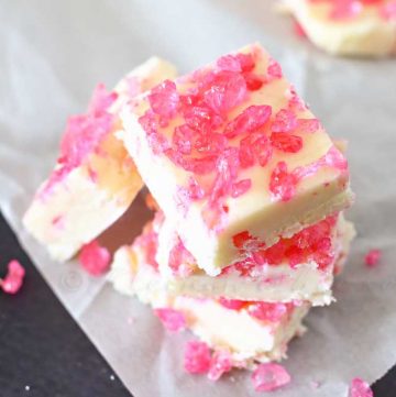 Pink Rock Candy Fudge