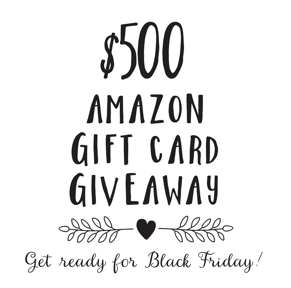 $500 Black Friday Giveaway