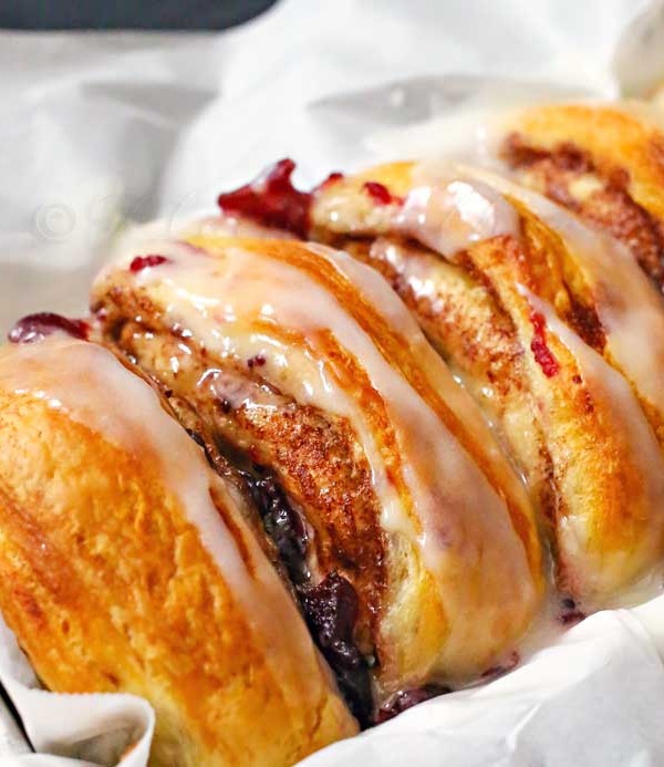 Cranberry Cinnamon Roll Loaf