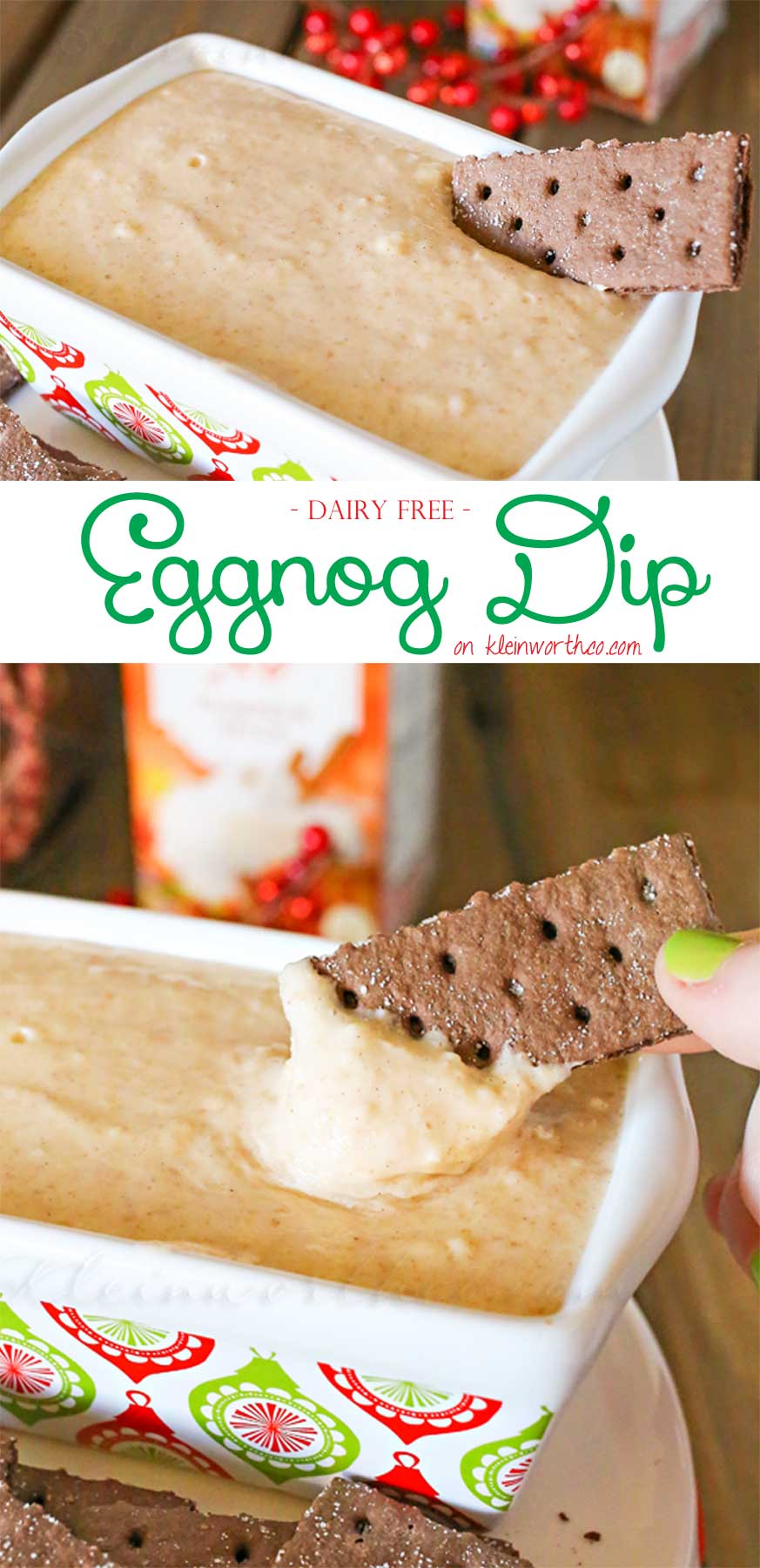 Dairy Free Eggnog Dip