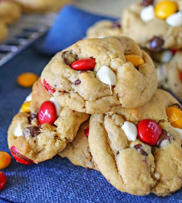 Fall M&M Cookies