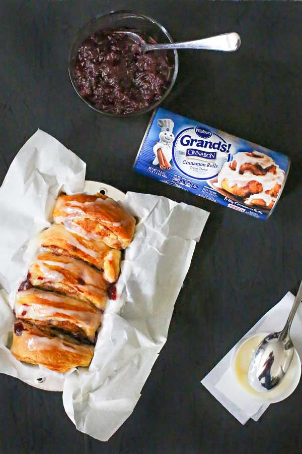 Cranberry Cinnamon Roll Loaf