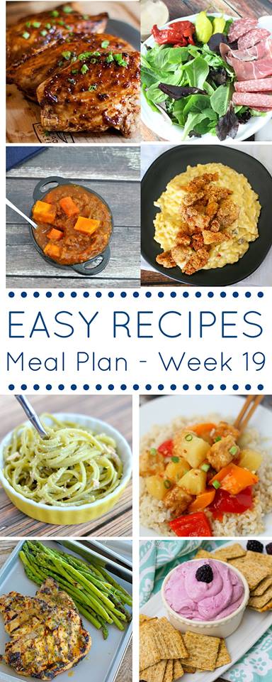 Easy Dinner Recipes Meal Plan Week 19