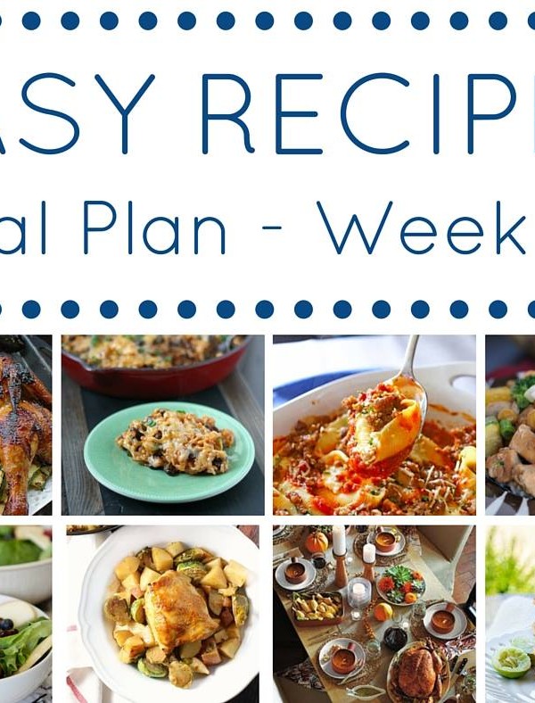 Easy Dinner Recipes Meal Plan Week 20