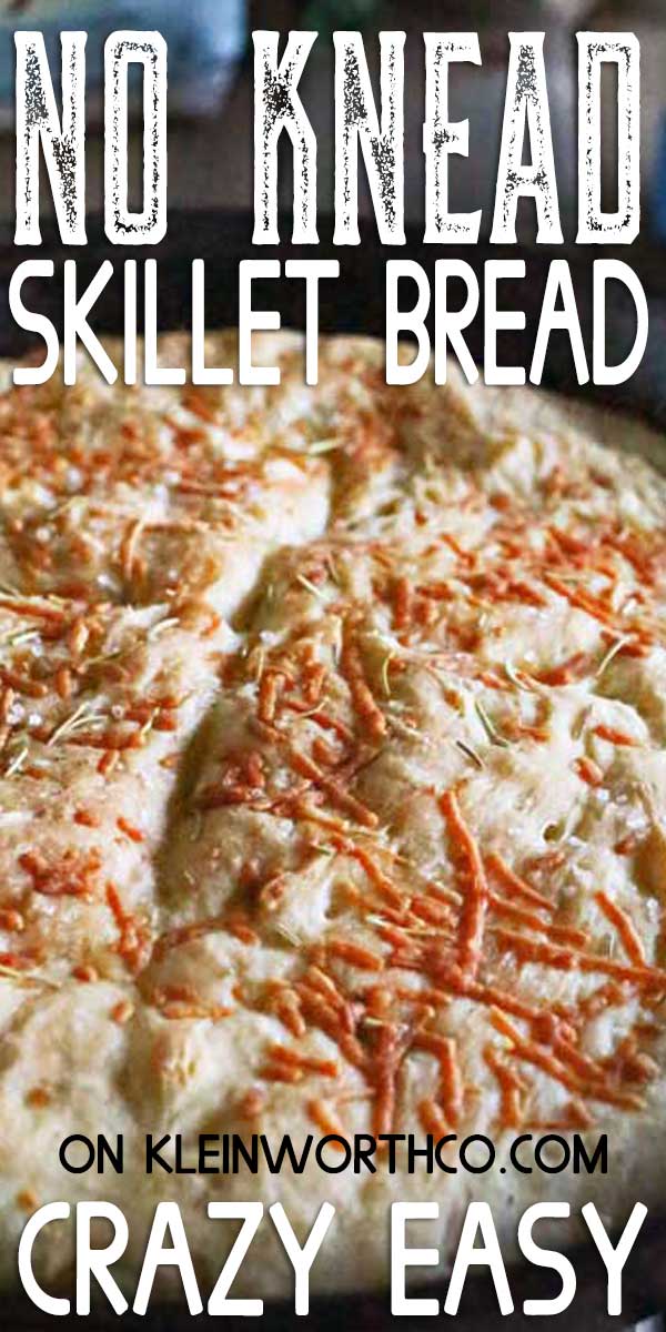 Easy No Knead Skillet Bread