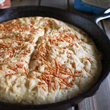 Parmesan No-Knead Skillet Bread