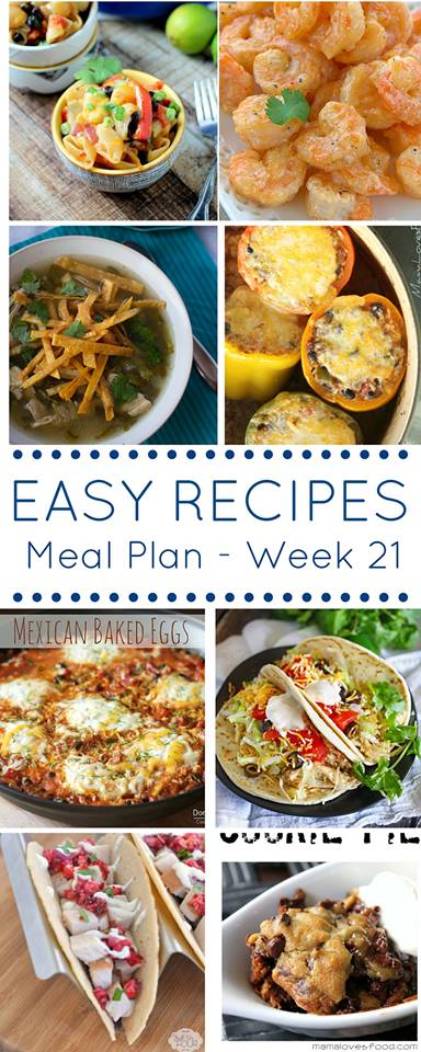 Easy Dinner Recipes Meal Plan Week 21