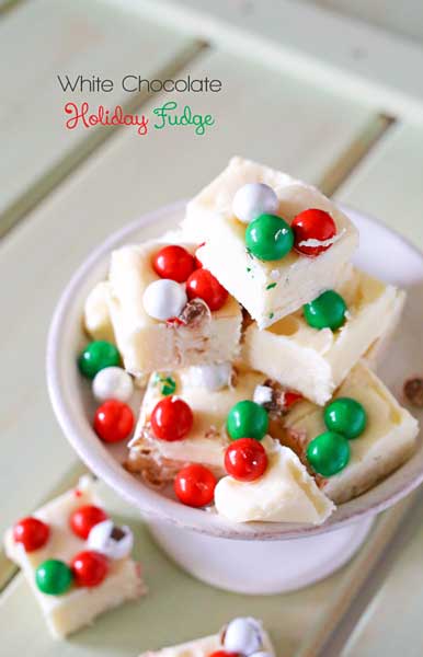 White Chocolate Holiday Fudge