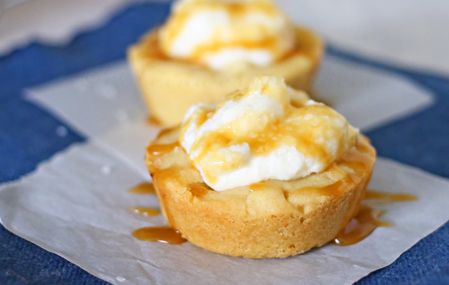 Salted Caramel Sugar Cookie Cups