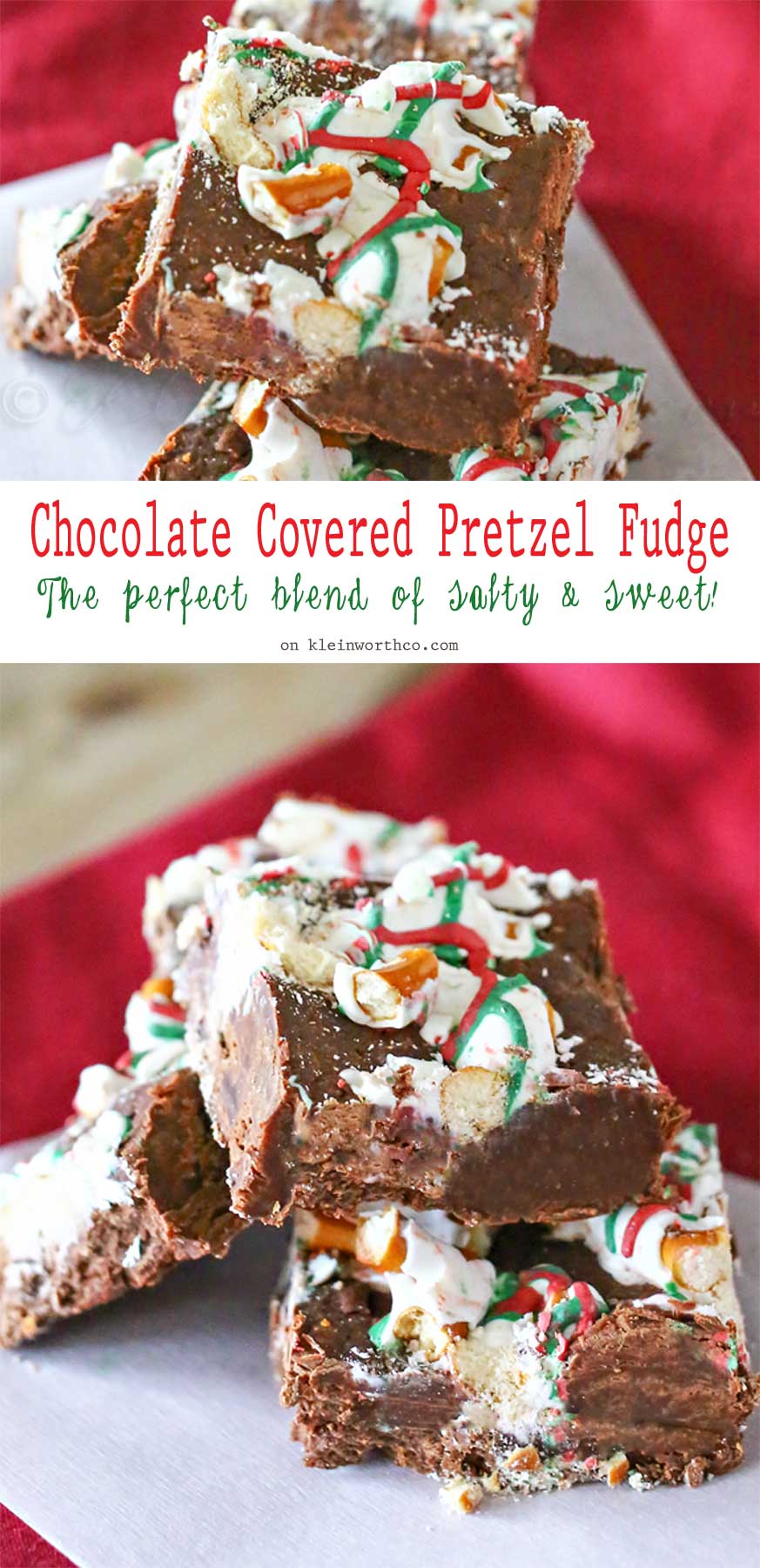 Chocolate Covered Pretzel Fudge