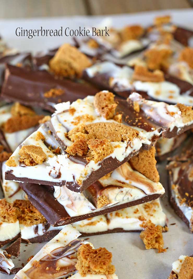 Gingerbread Cookie Bark - Yellow Bliss Road