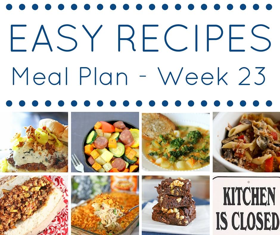 Easy Dinner Recipes Meal Plan Week 23