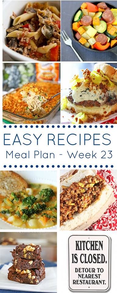 Easy Dinner Recipes Meal Plan Week 23