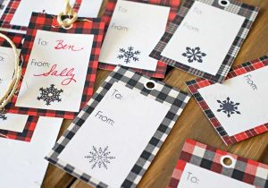 Buffalo Check Free Printable Gift Tags - Yummi Haus