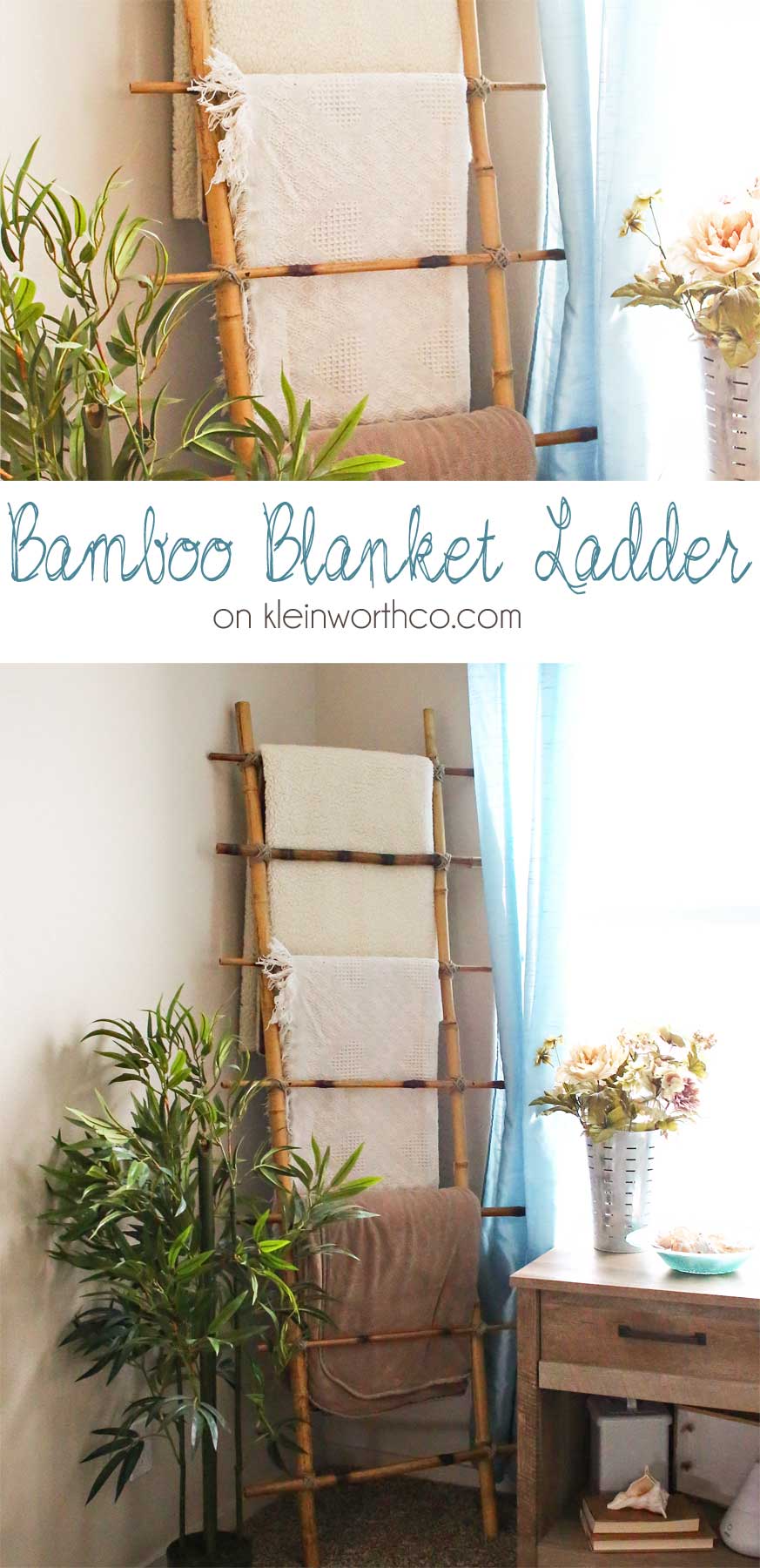 Bamboo Blanket Ladder