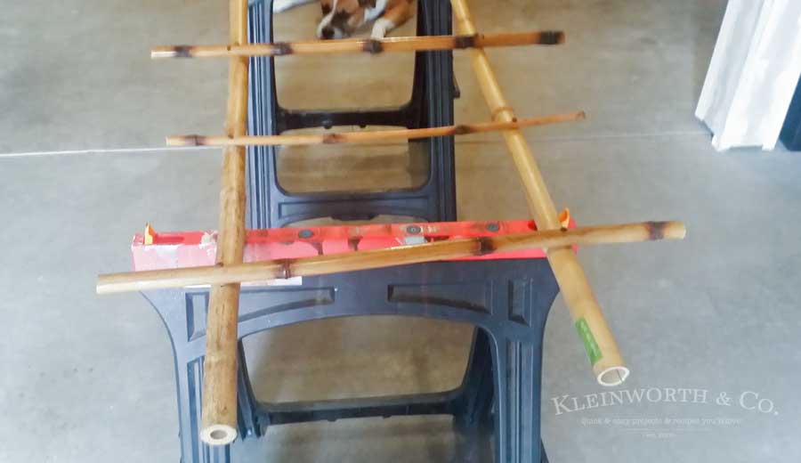 Bamboo Blanket Ladder