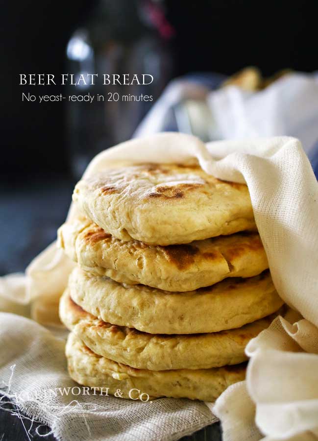 Quick Beer Flat Bread