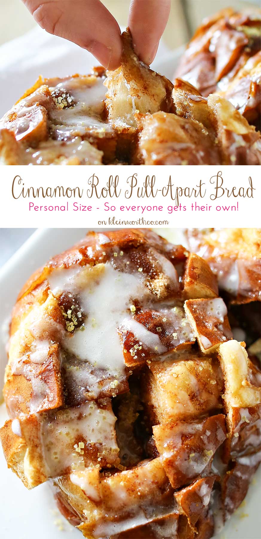 Cinnamon Roll Pull Apart Bread