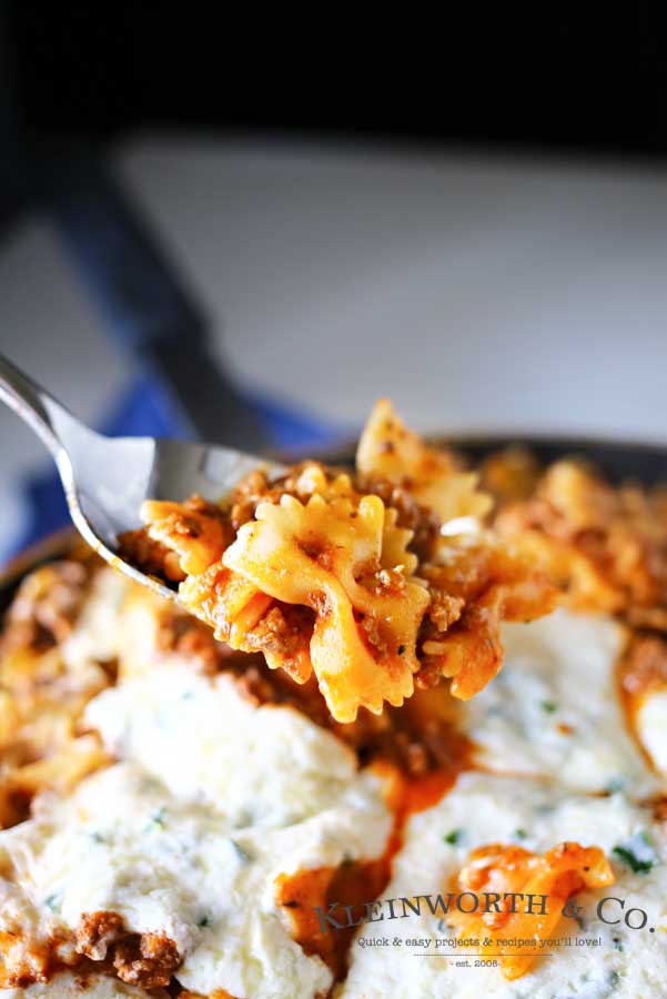 Skillet Lasagna - how to make