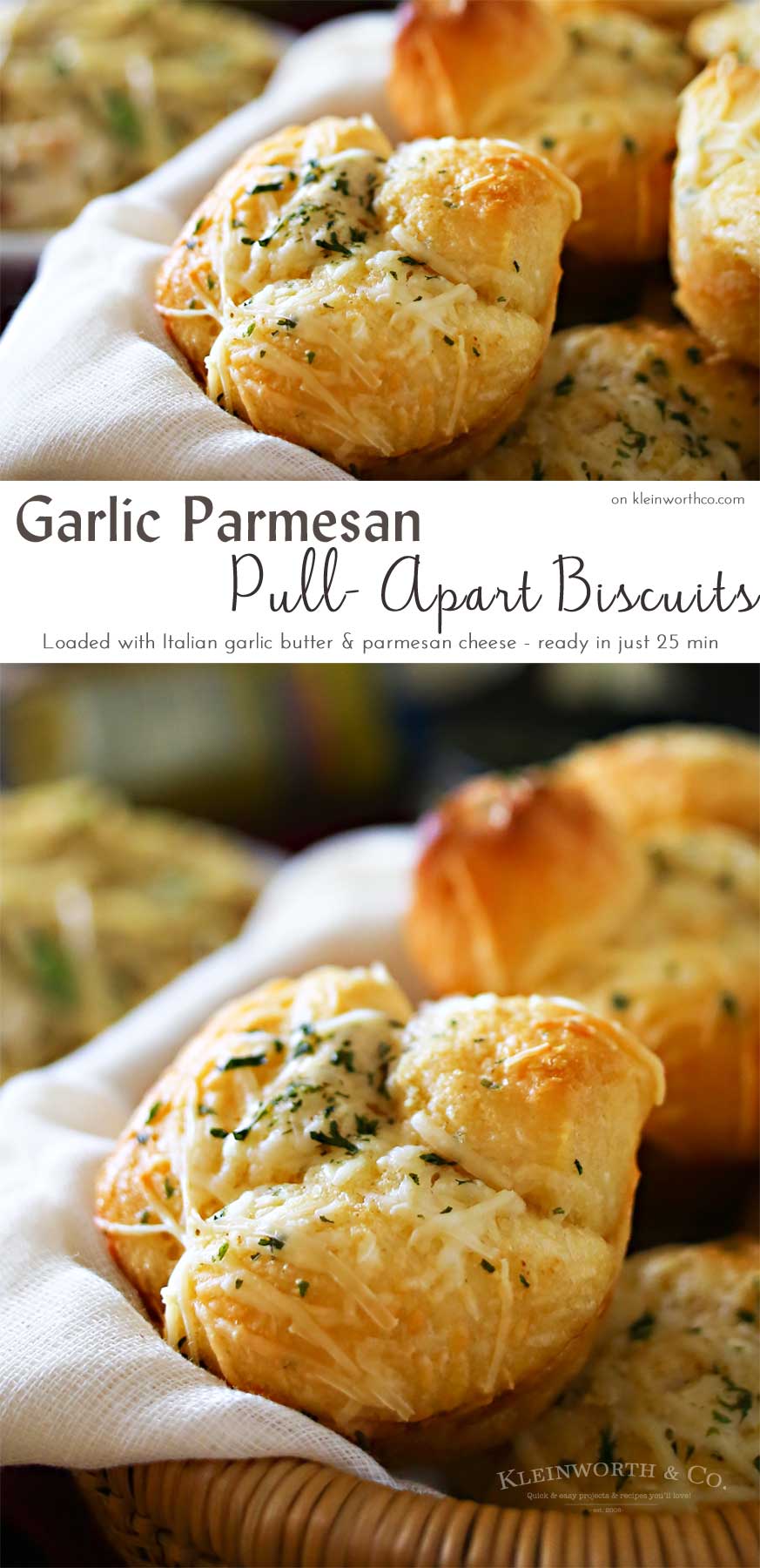 Garlic Parmesan Pull Apart Biscuits
